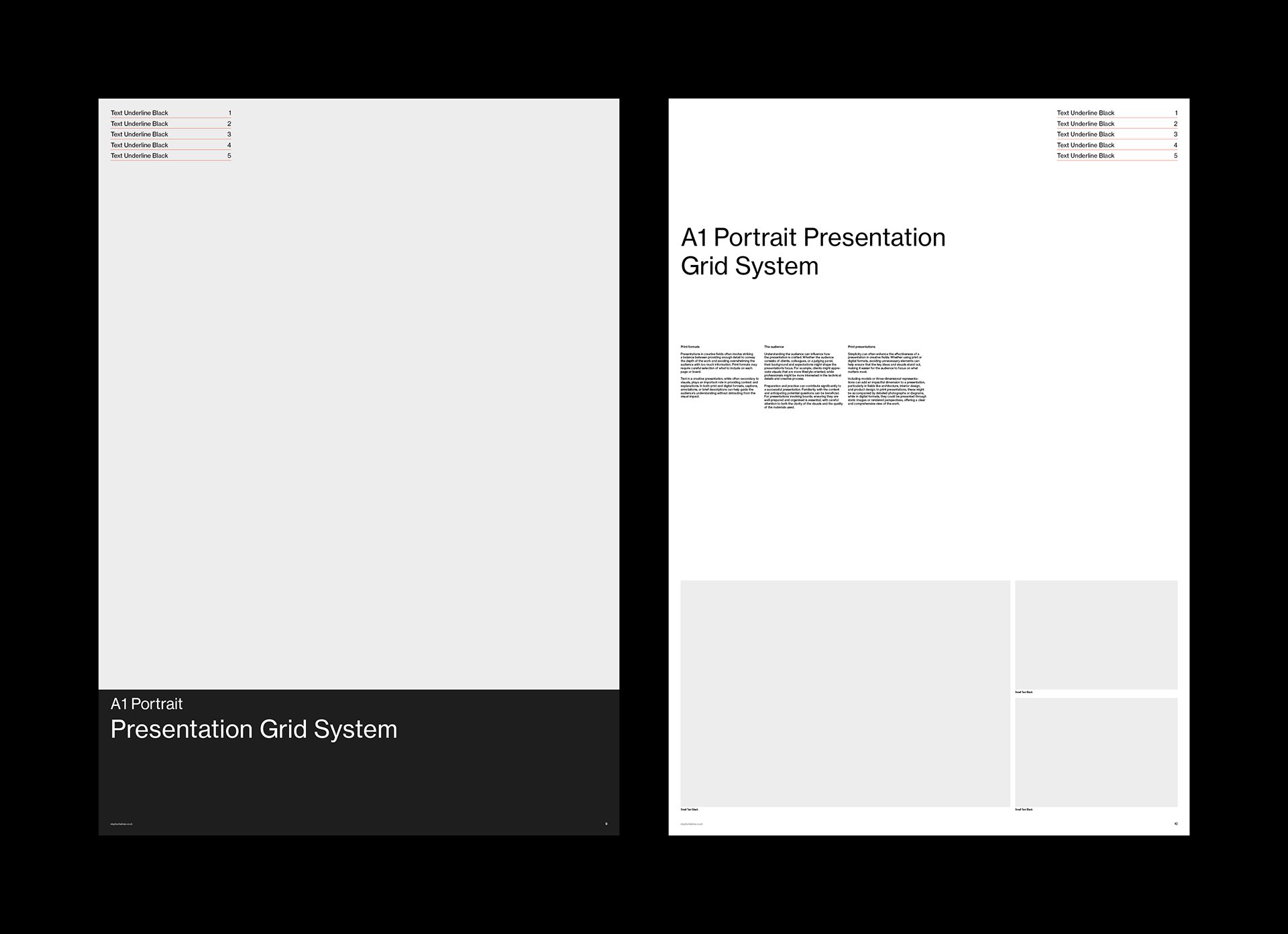 A1 Presentation Grid System for InDesign | Portrait