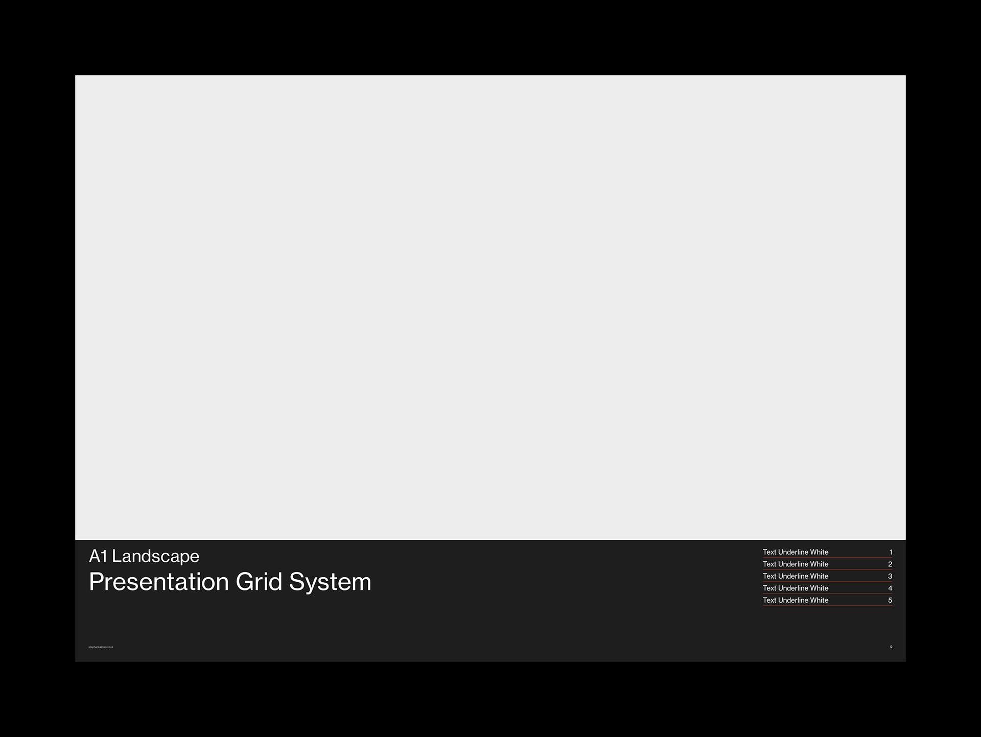 A1 Presentation Grid System for InDesign