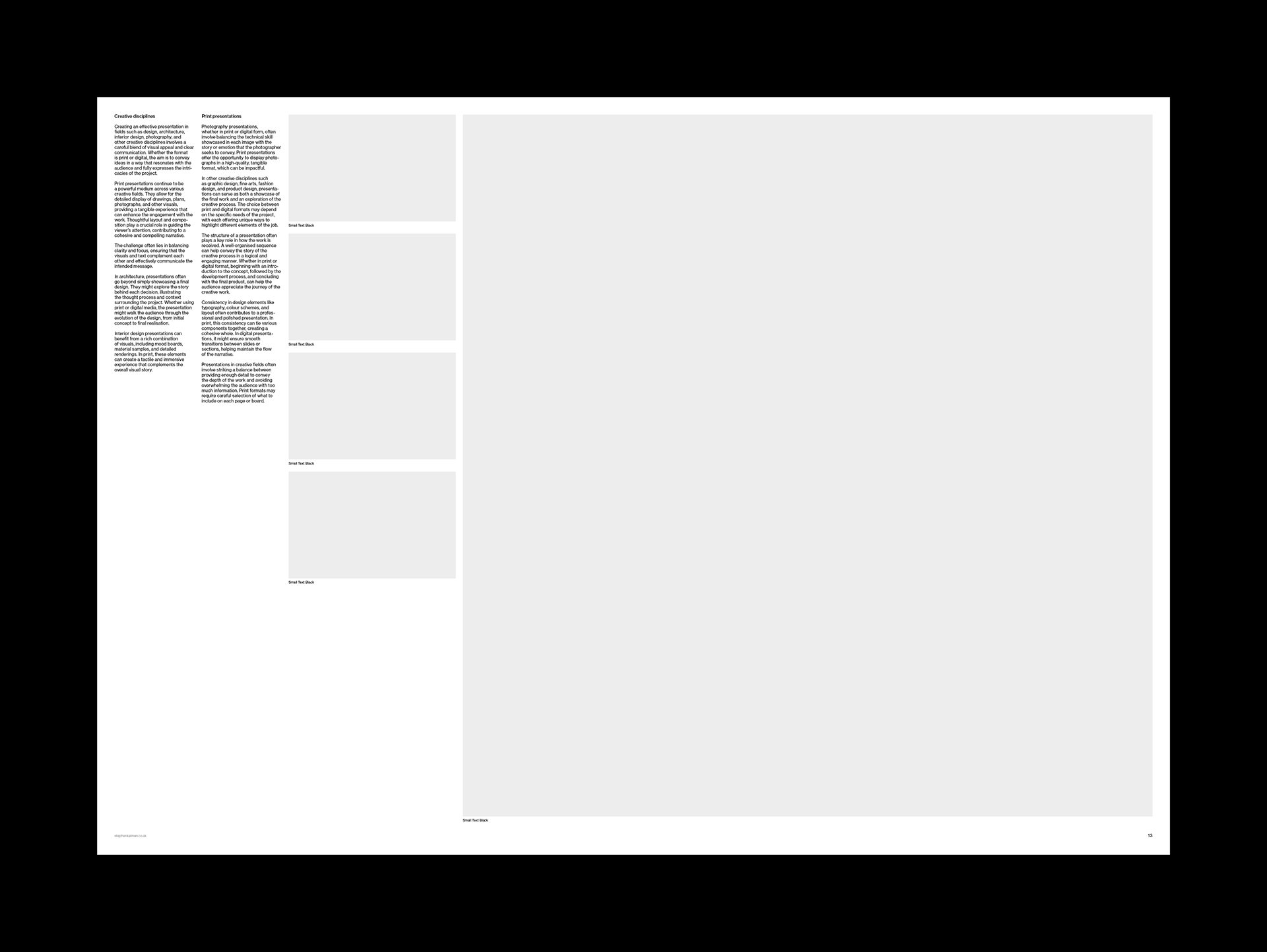 A1 Presentation Grid System for InDesign