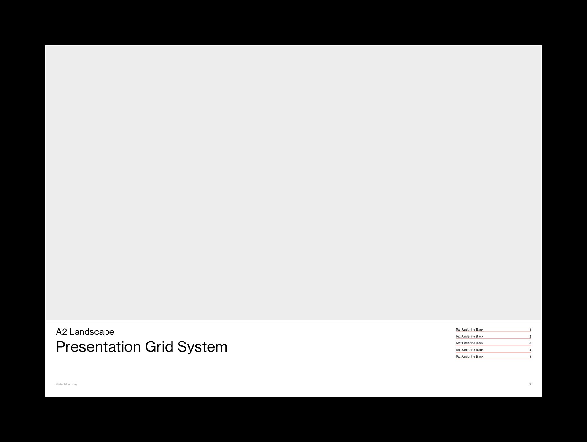 A2 Presentation Grid System for InDesign