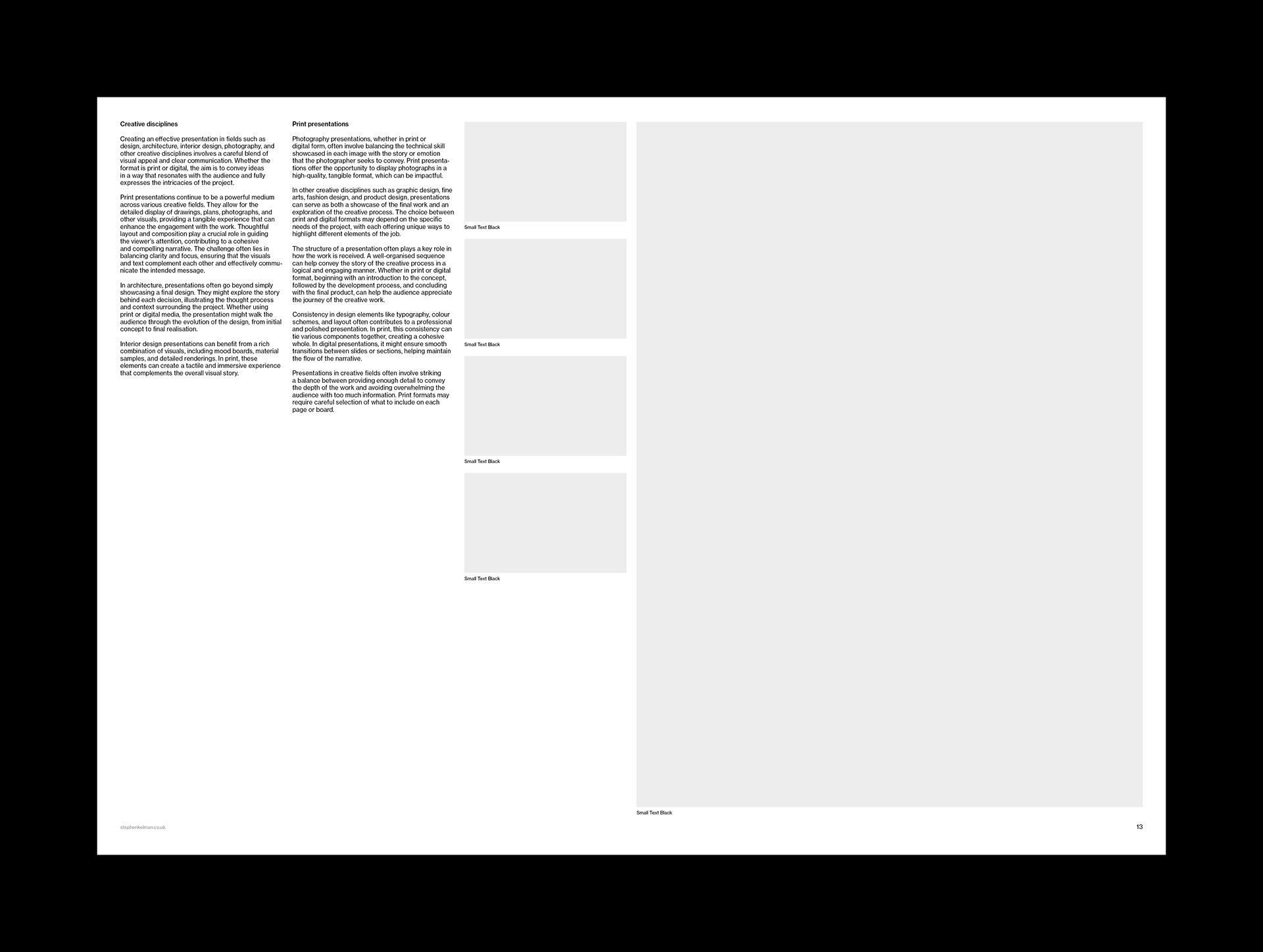 A2 Presentation Grid System for InDesign