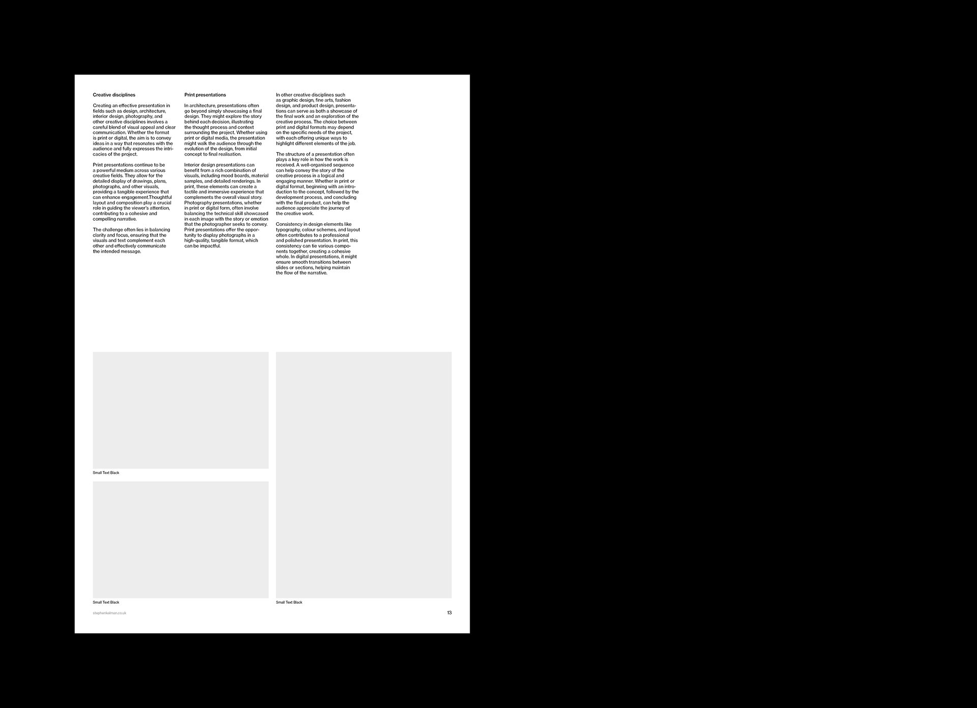 A3 Presentation Grid System for InDesign | Portrait