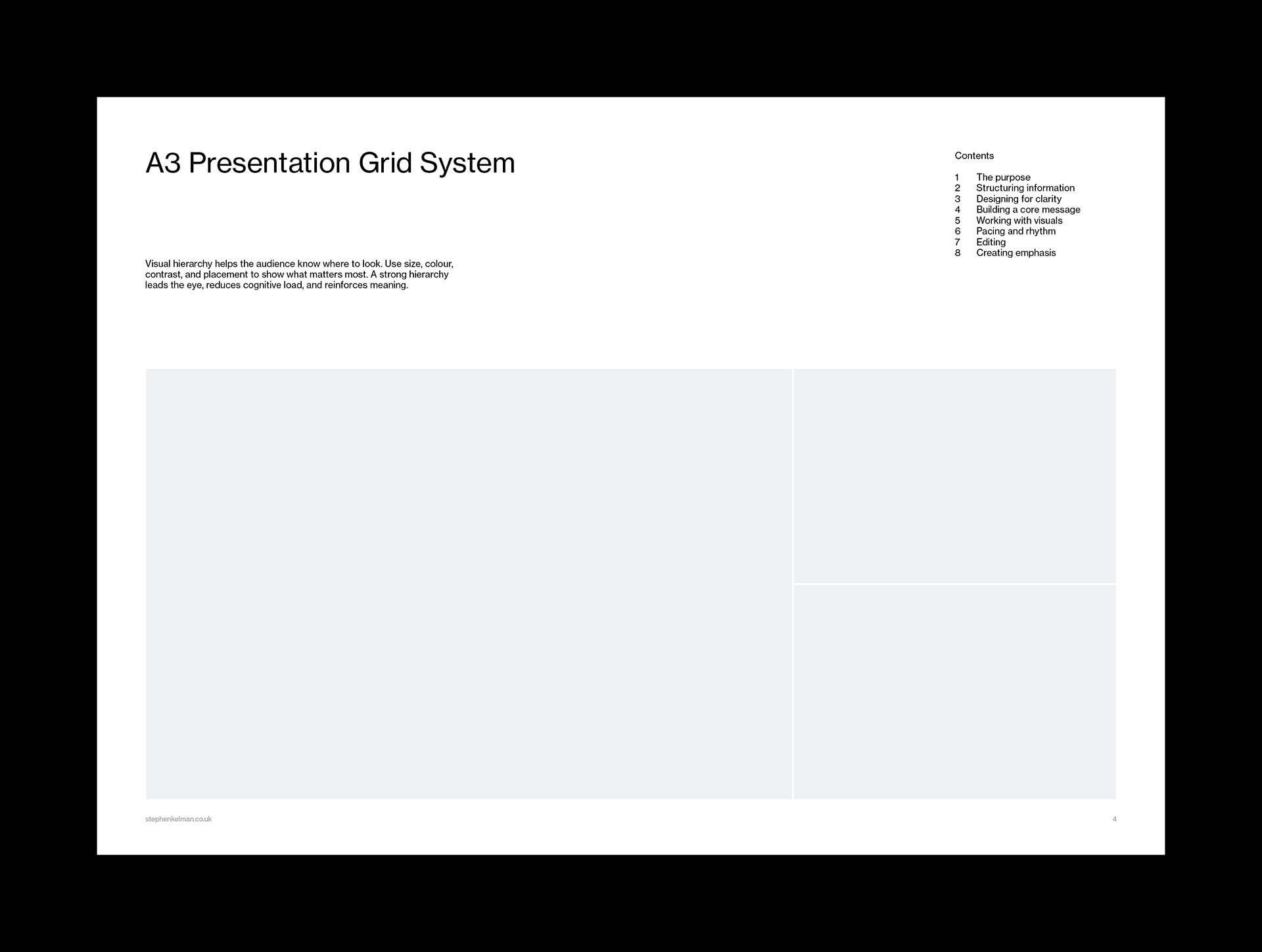 A3 Presentation Grid System for InDesign