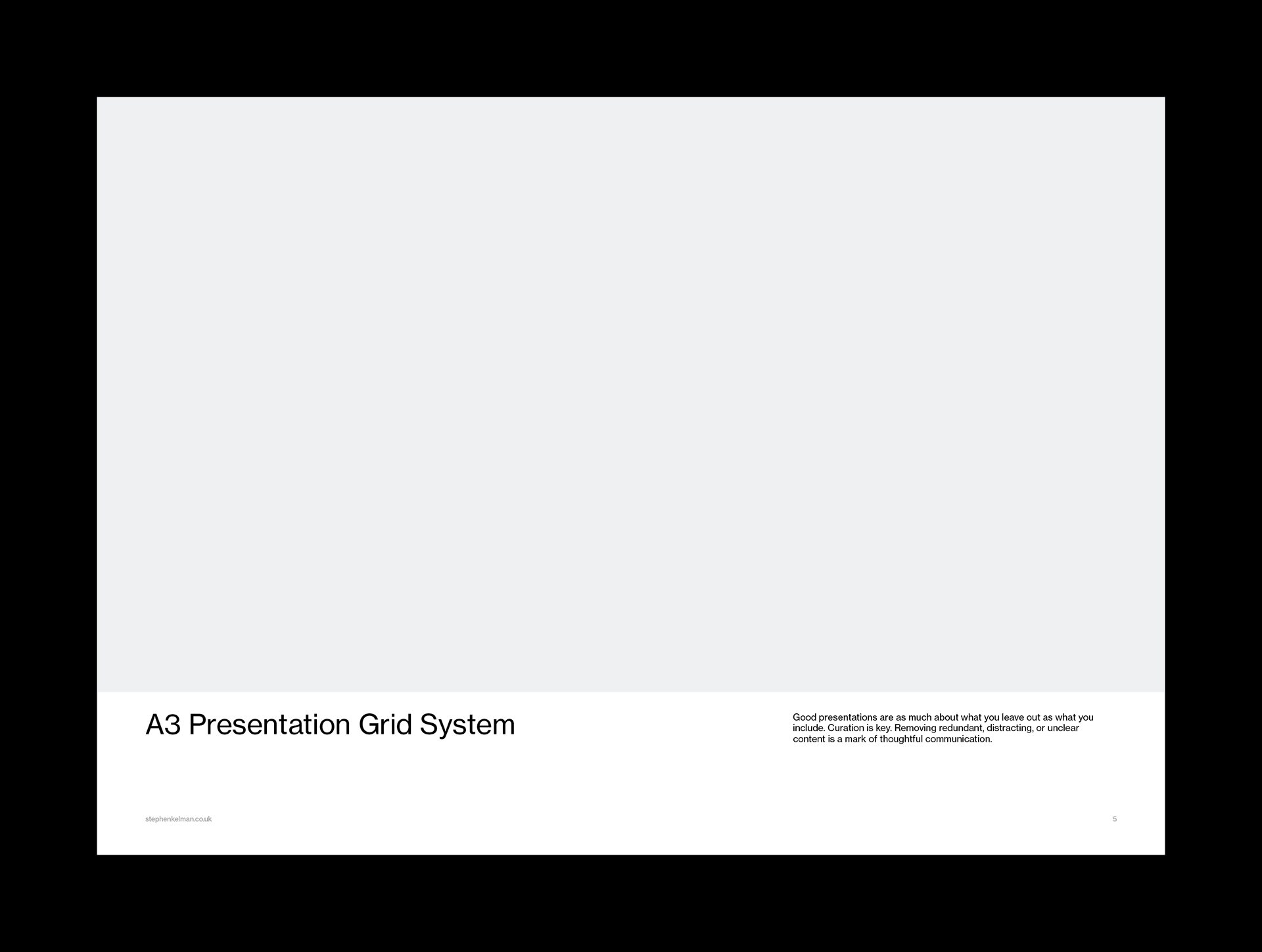 A3 Presentation Grid System for InDesign