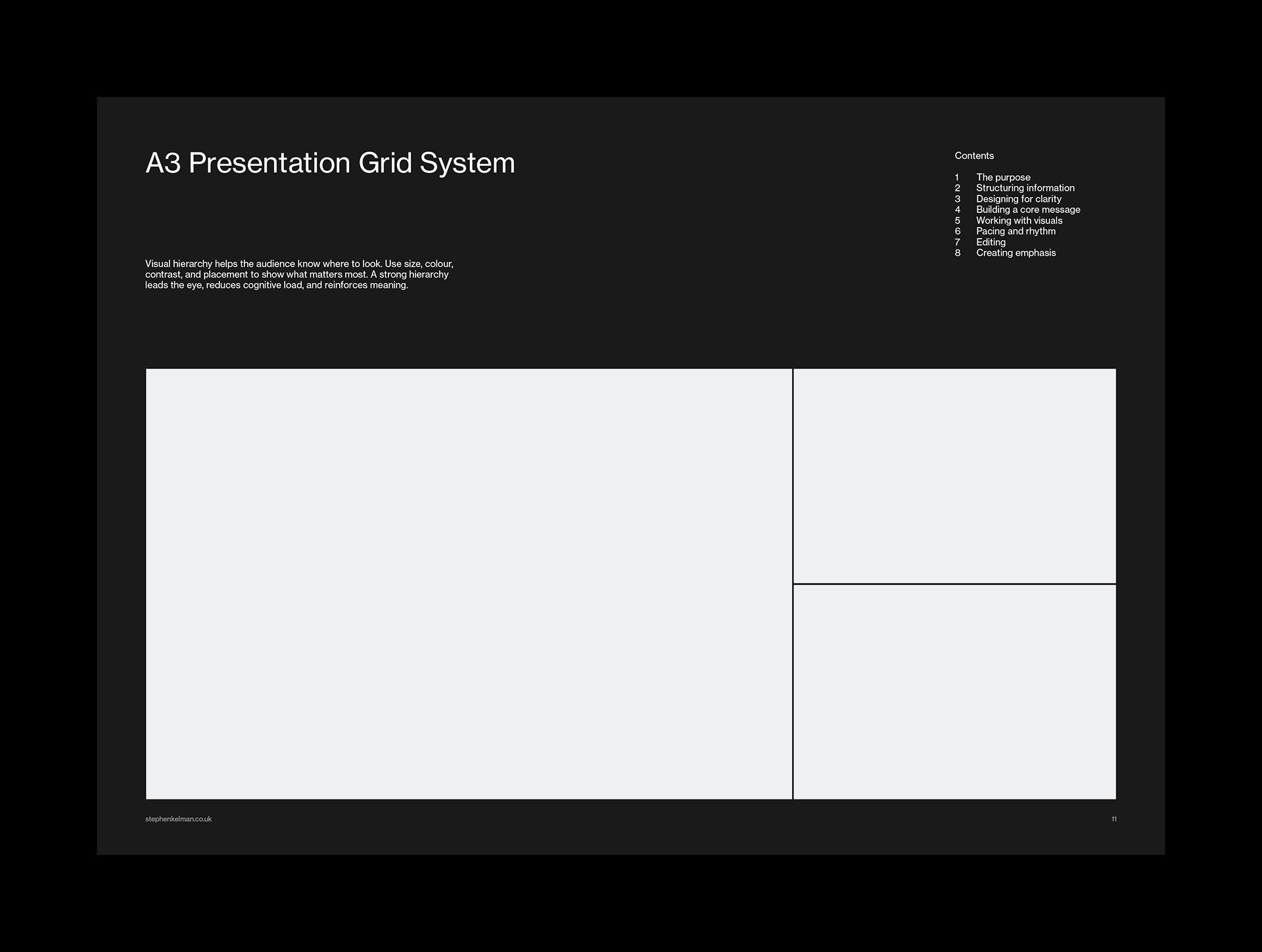 A3 Presentation Grid System for InDesign