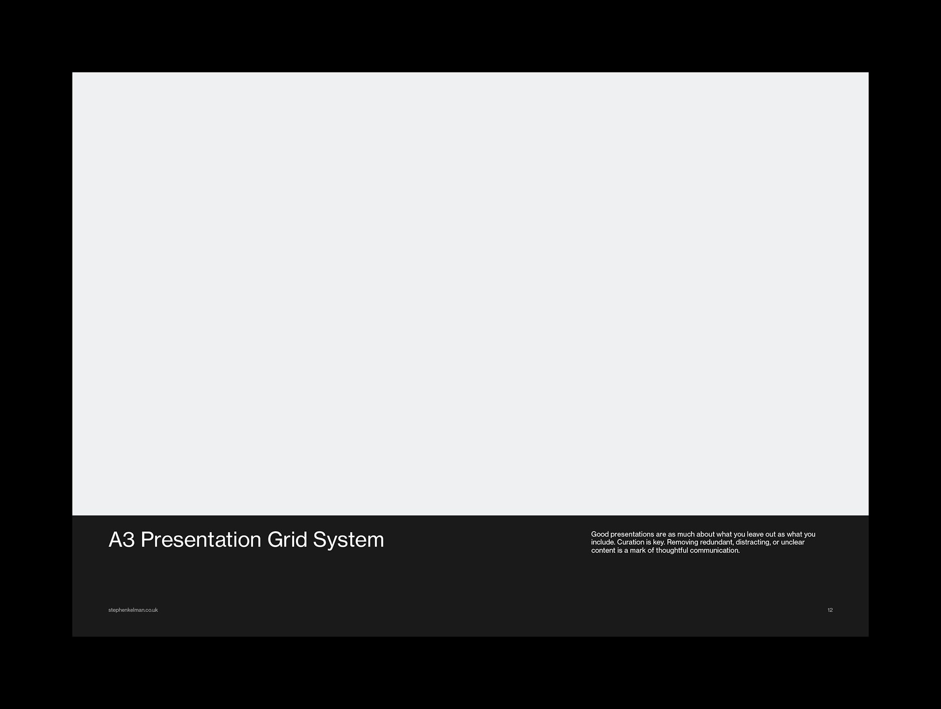 A3 Presentation Grid System for InDesign