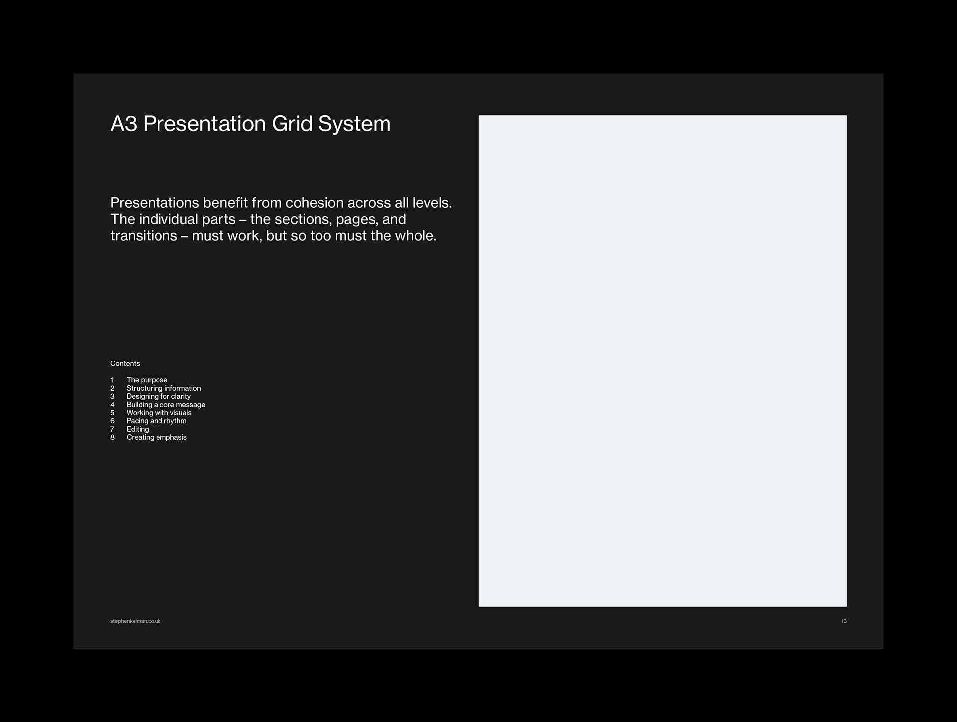 A3 Presentation Grid System for InDesign