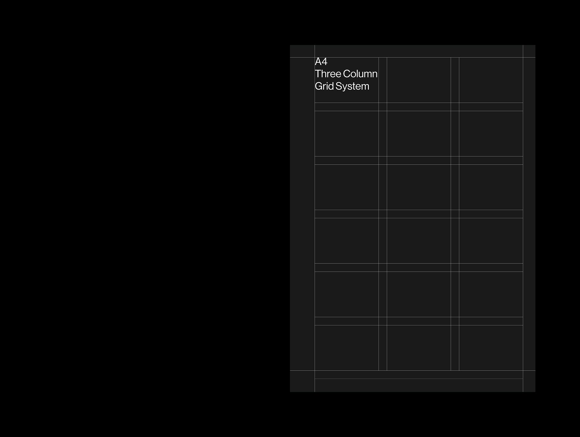 A4 Grid System for InDesign