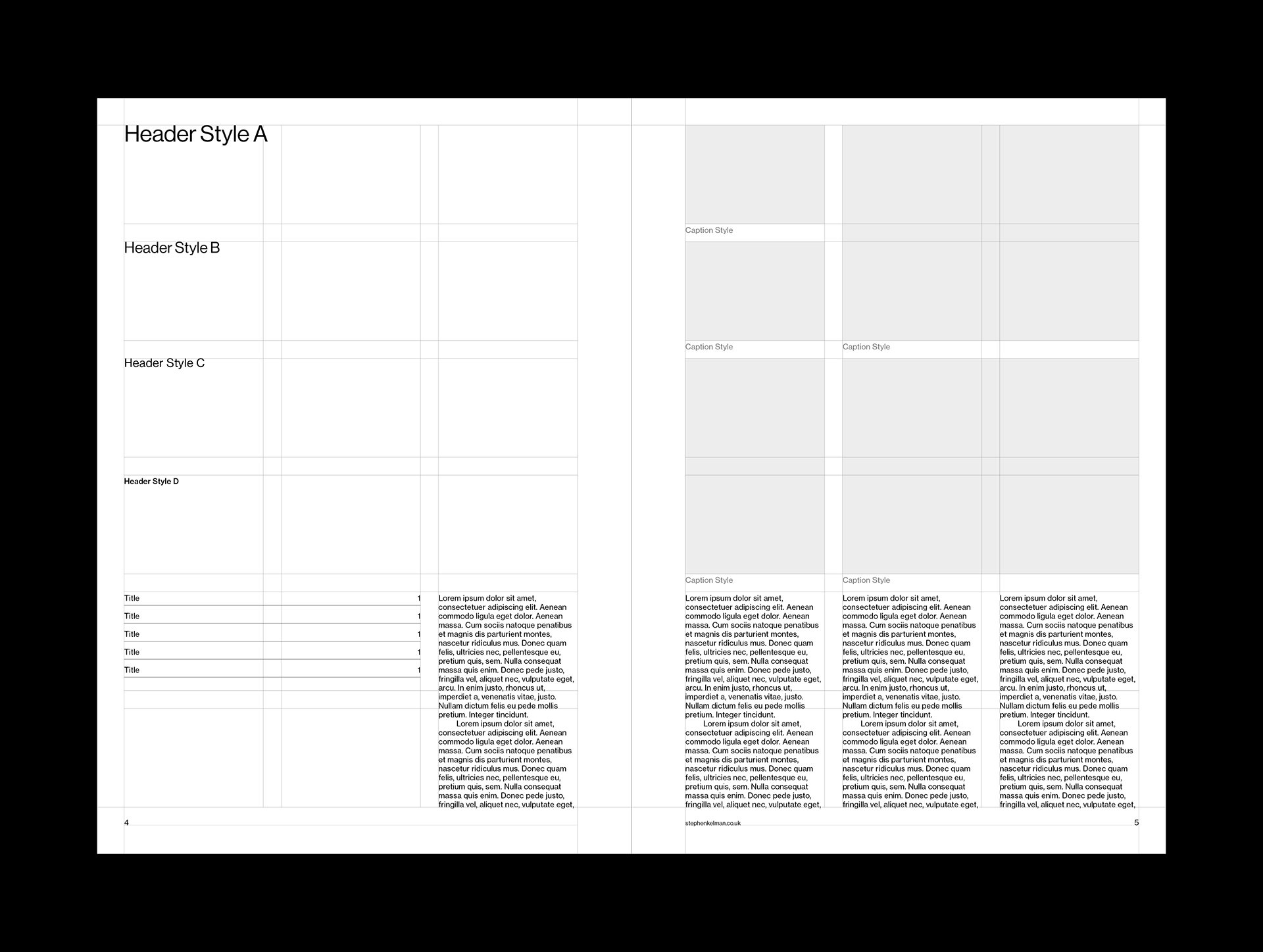 A4 Grid System for InDesign