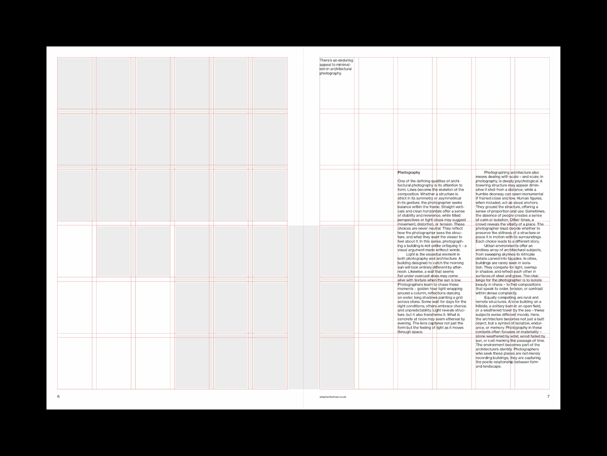 A4 Portrait Architecture Grid System for InDesign