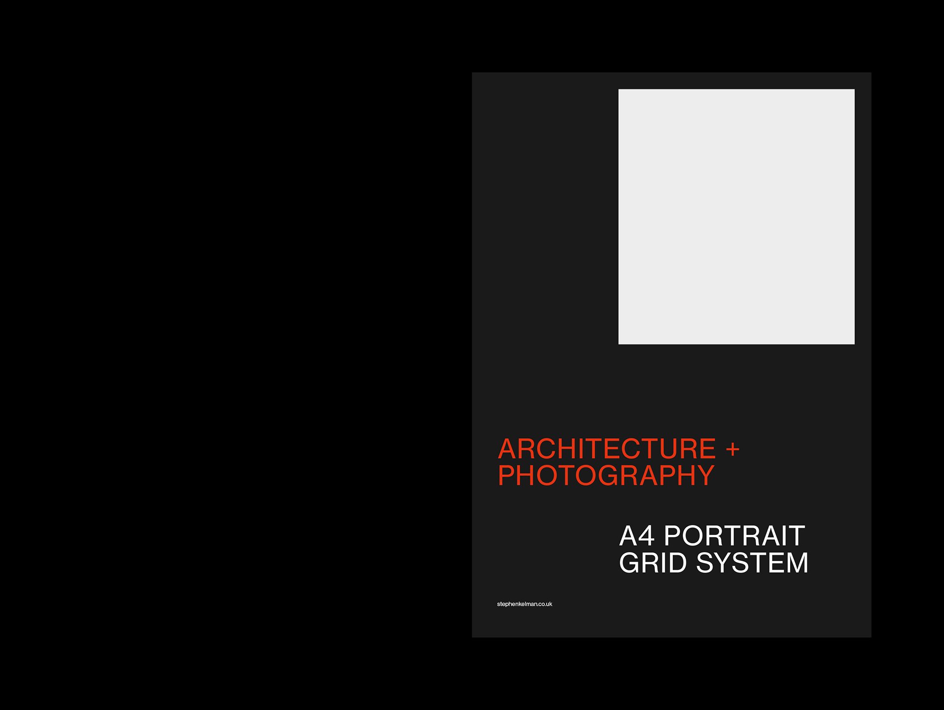 A4 Portrait Architecture Grid System for InDesign