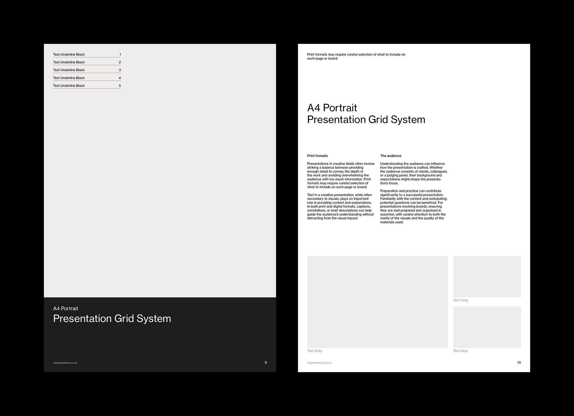 A4 Presentation Grid System for InDesign | Portrait