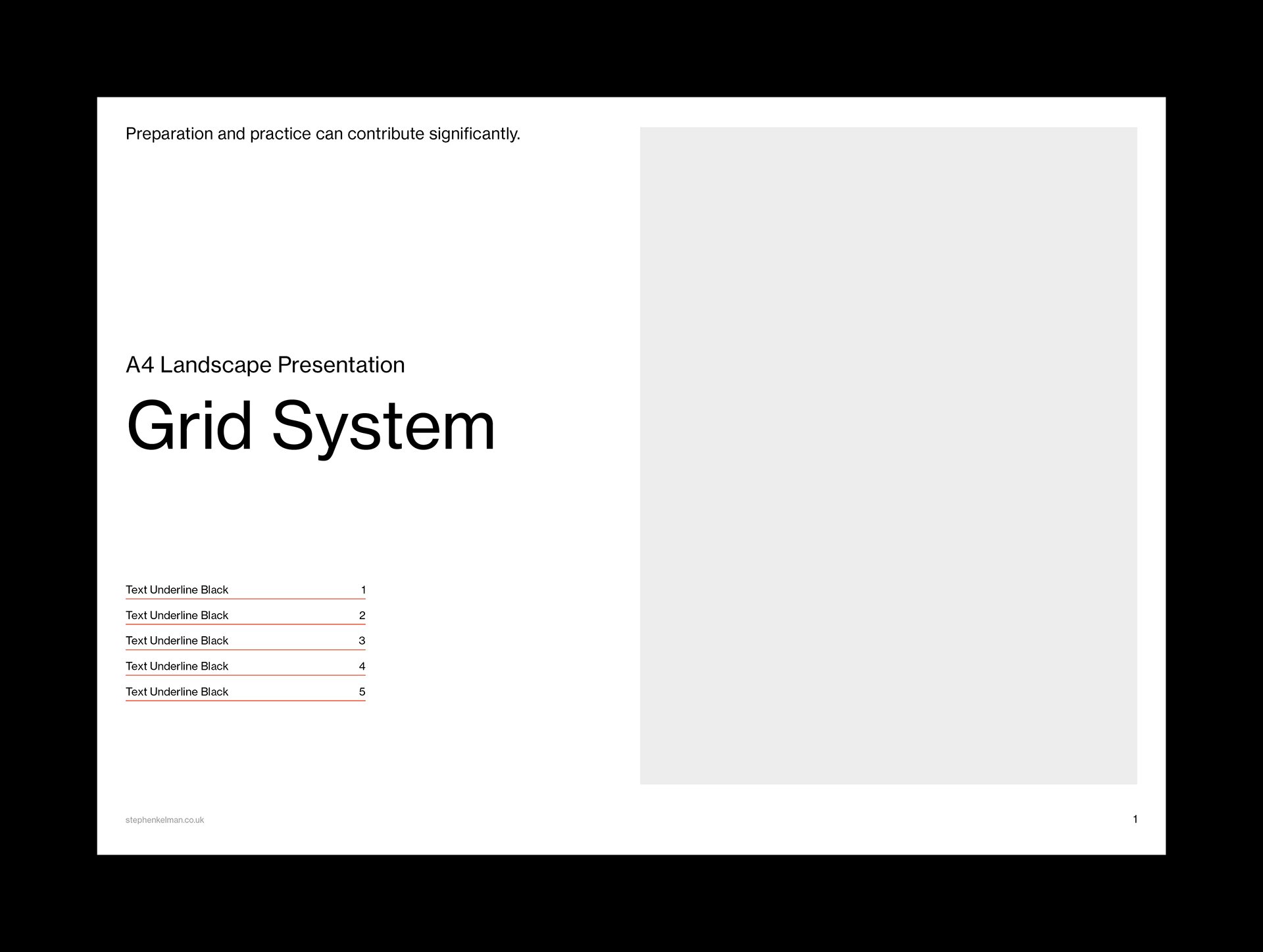 A4 Presentation Grid System for InDesign