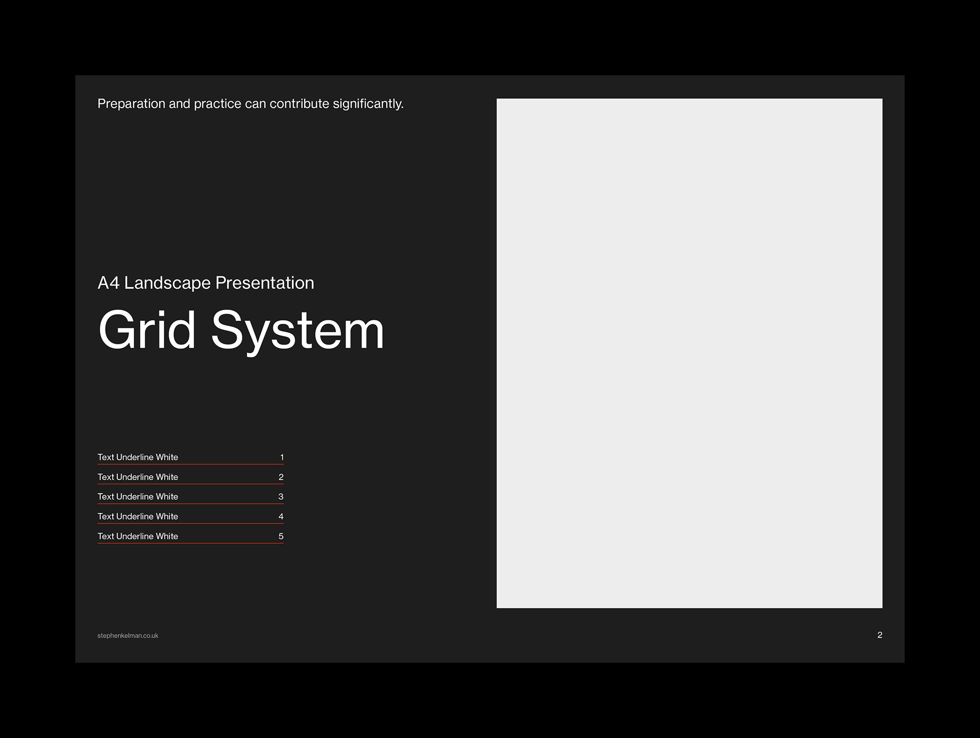 A4 Presentation Grid System for InDesign