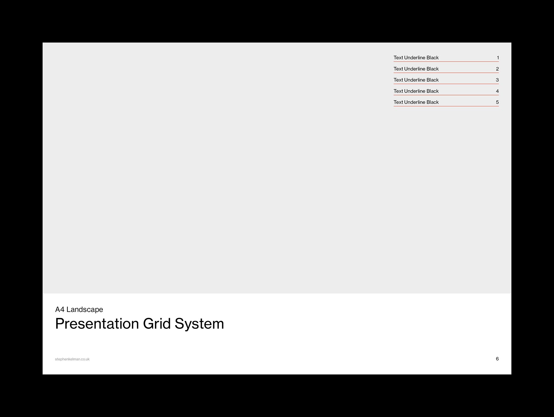 A4 Presentation Grid System for InDesign