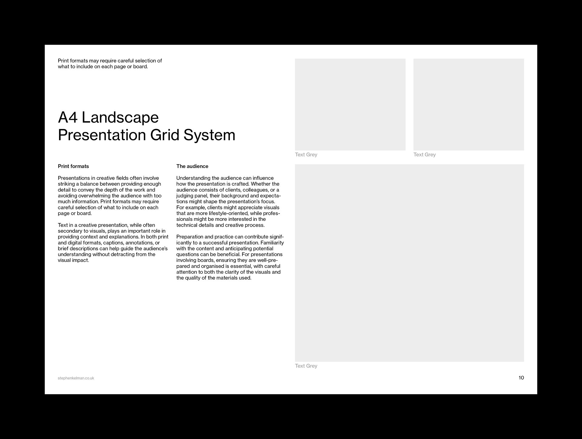 A4 Presentation Grid System for InDesign