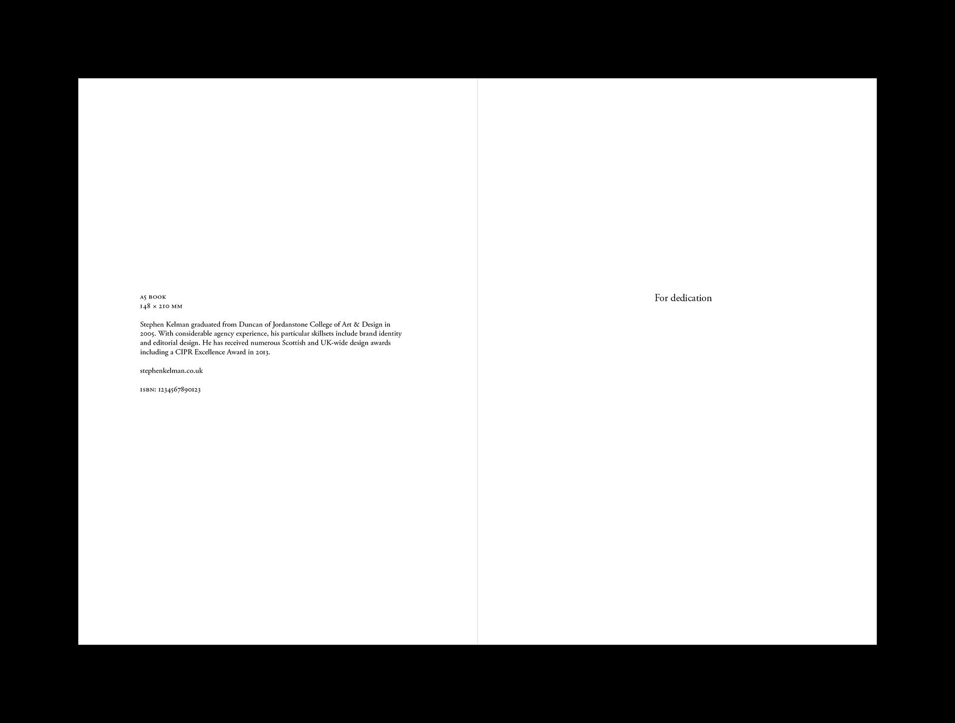 A5 Book Grid System for InDesign