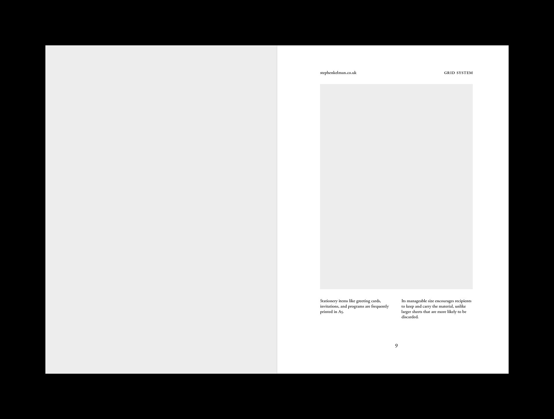 A5 Book Grid System for InDesign
