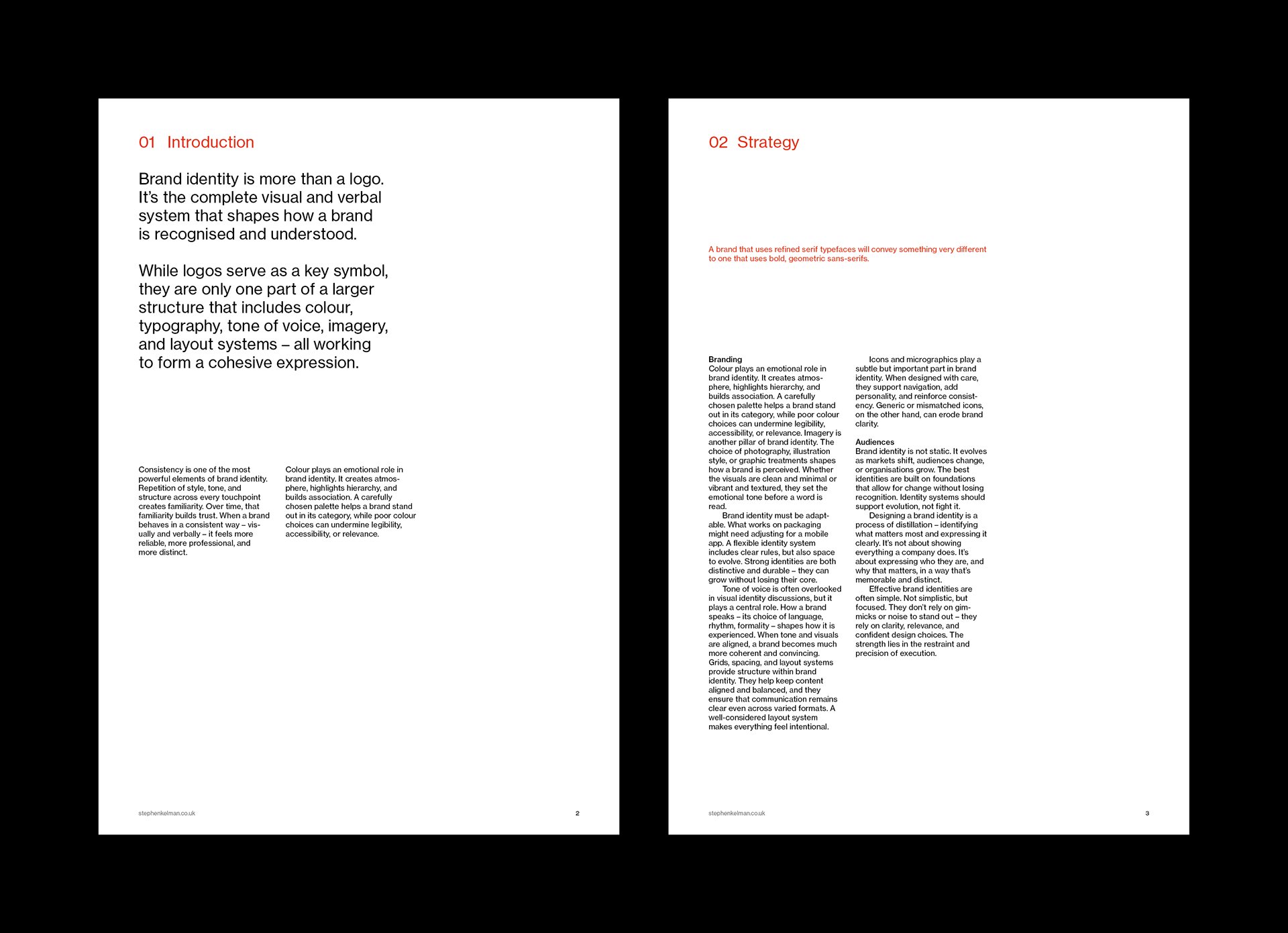 Brand Identity Guidelines Grid System – A4 Portrait
