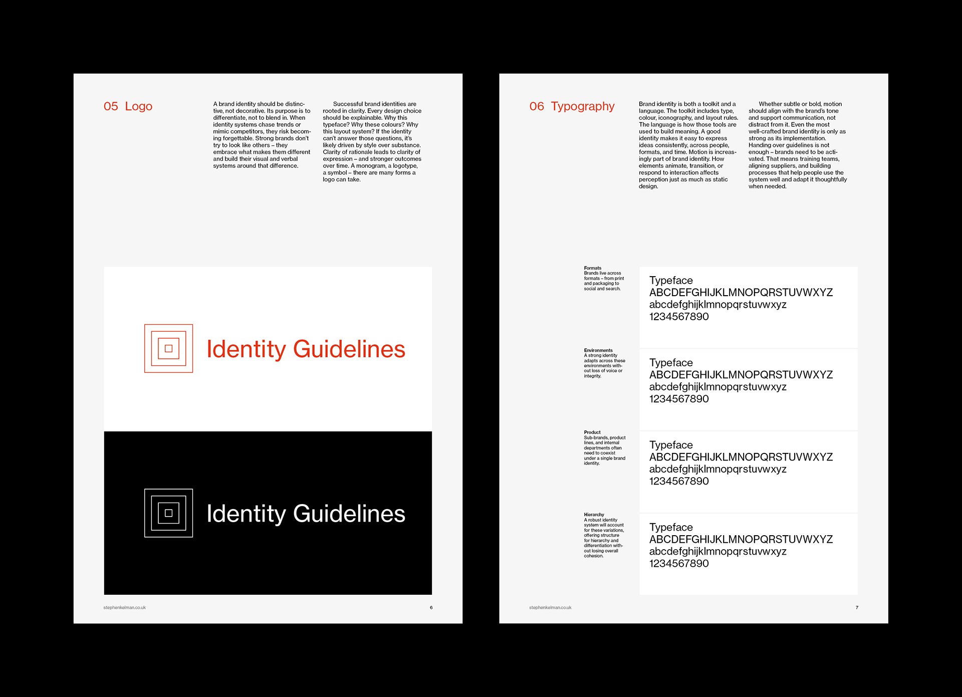 Brand Identity Guidelines Grid System – A4 Portrait