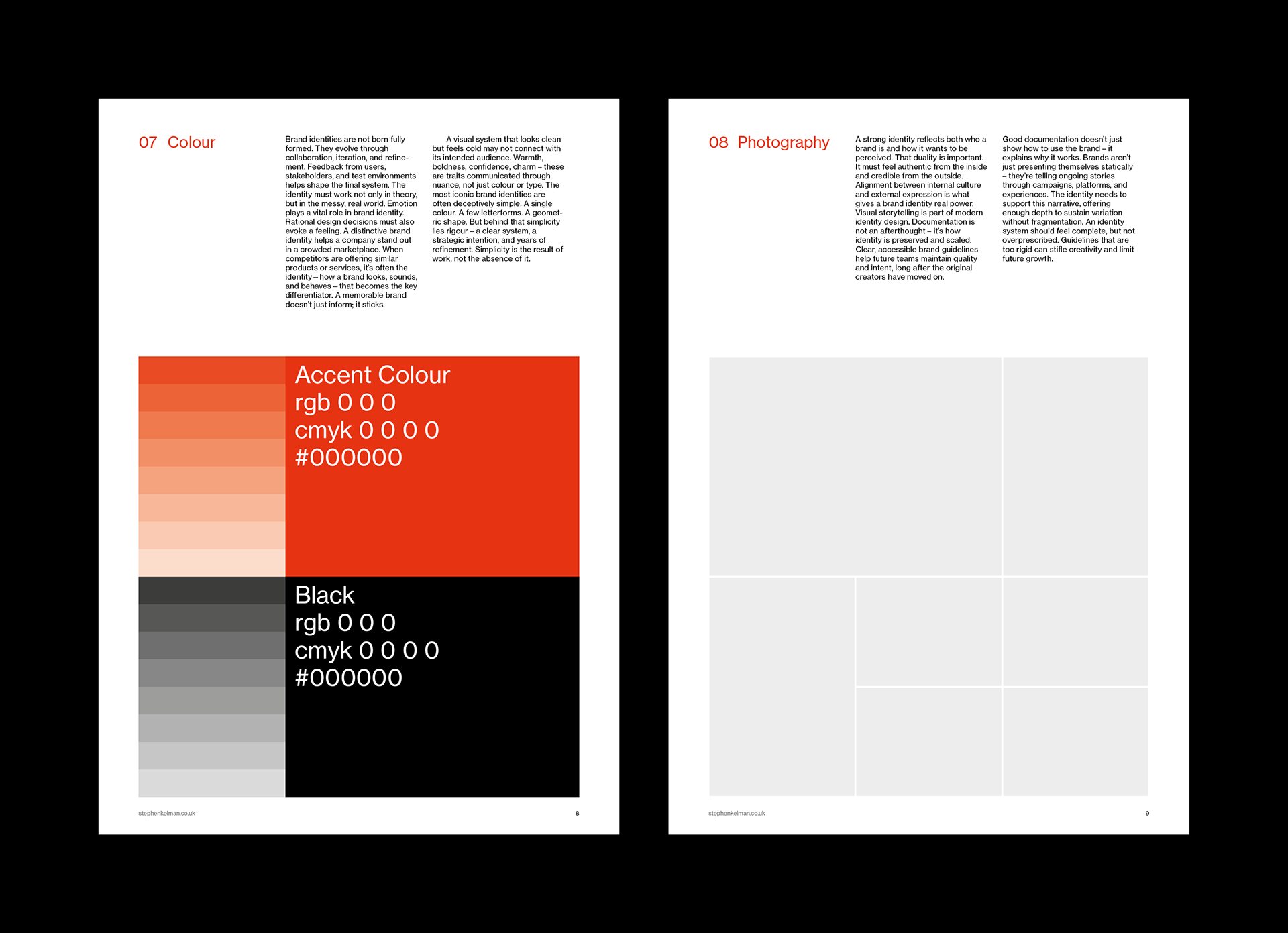 Brand Identity Guidelines Grid System – A4 Portrait