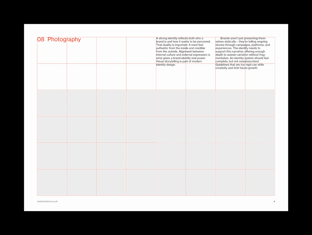 Brand Guidelines for InDesign | A4 Landscape