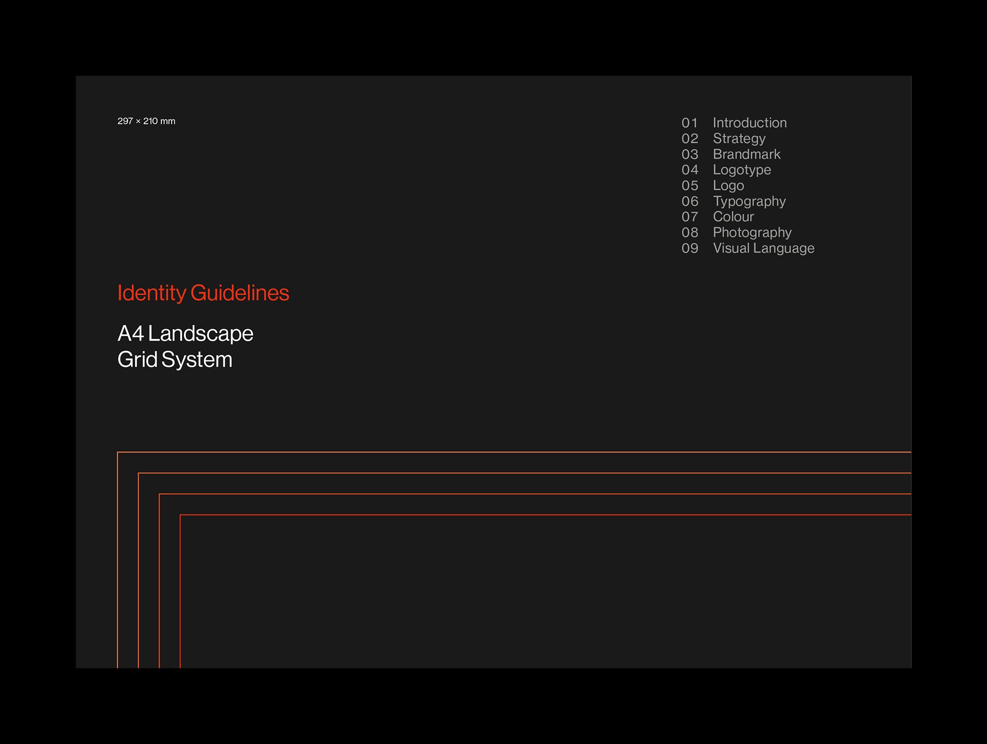 Brand Guidelines for InDesign | A4 Landscape