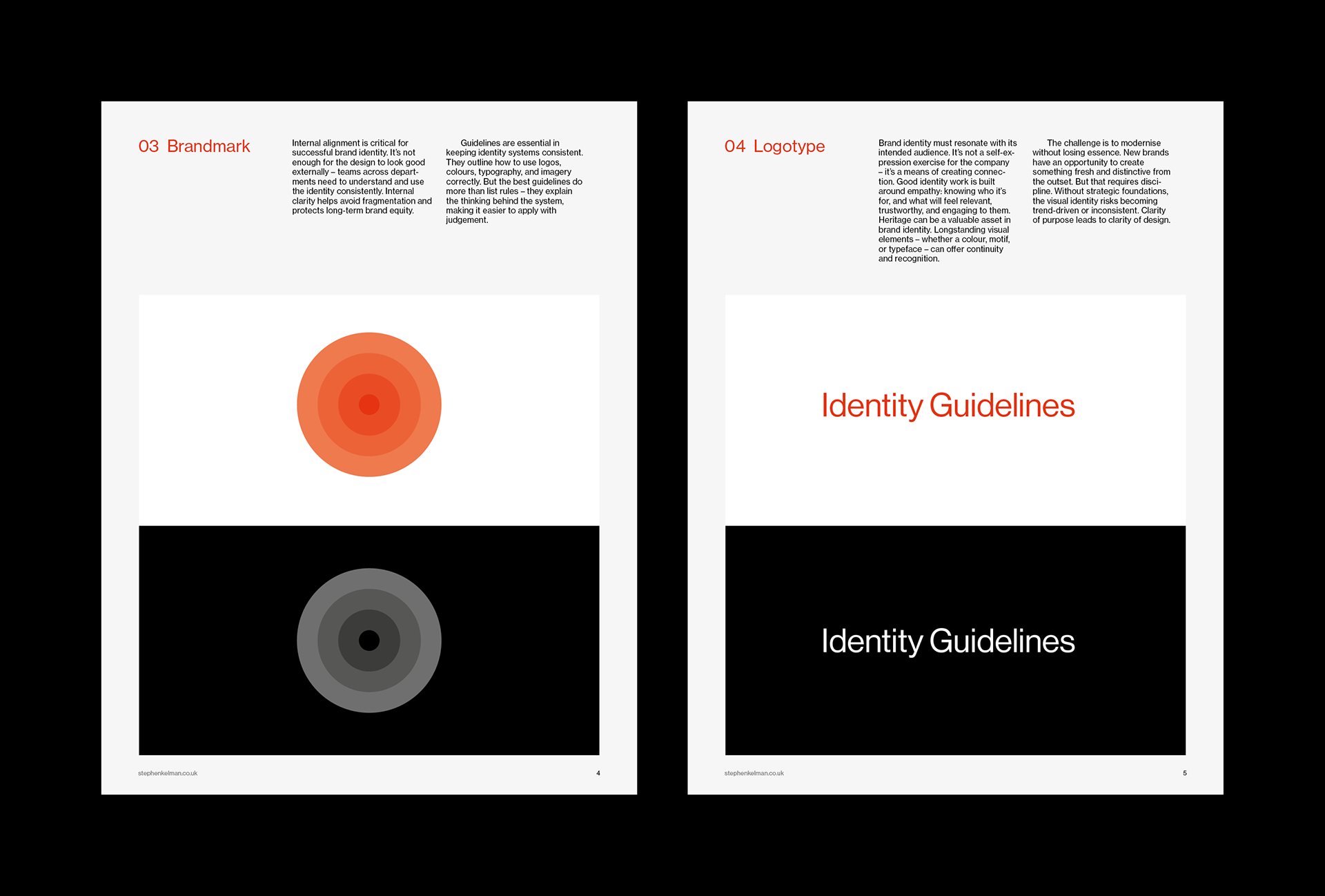 Brand Identity Guidelines Grid System – Letter Portrait