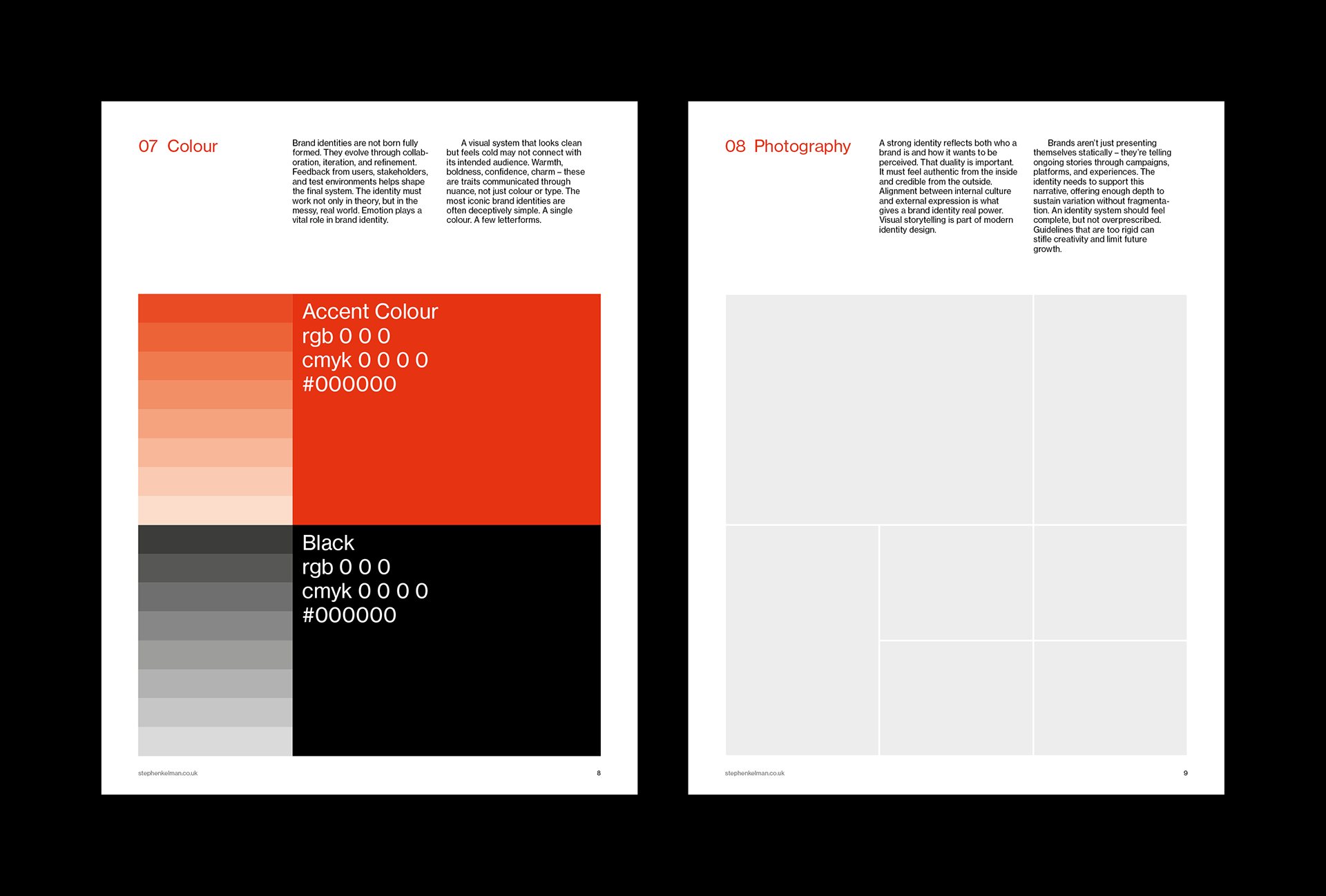 Brand Identity Guidelines Grid System – Letter Portrait