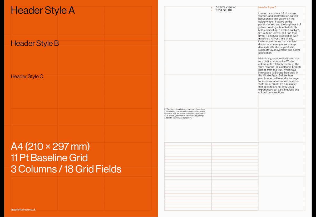 Colours Grid System Series for InDesign
