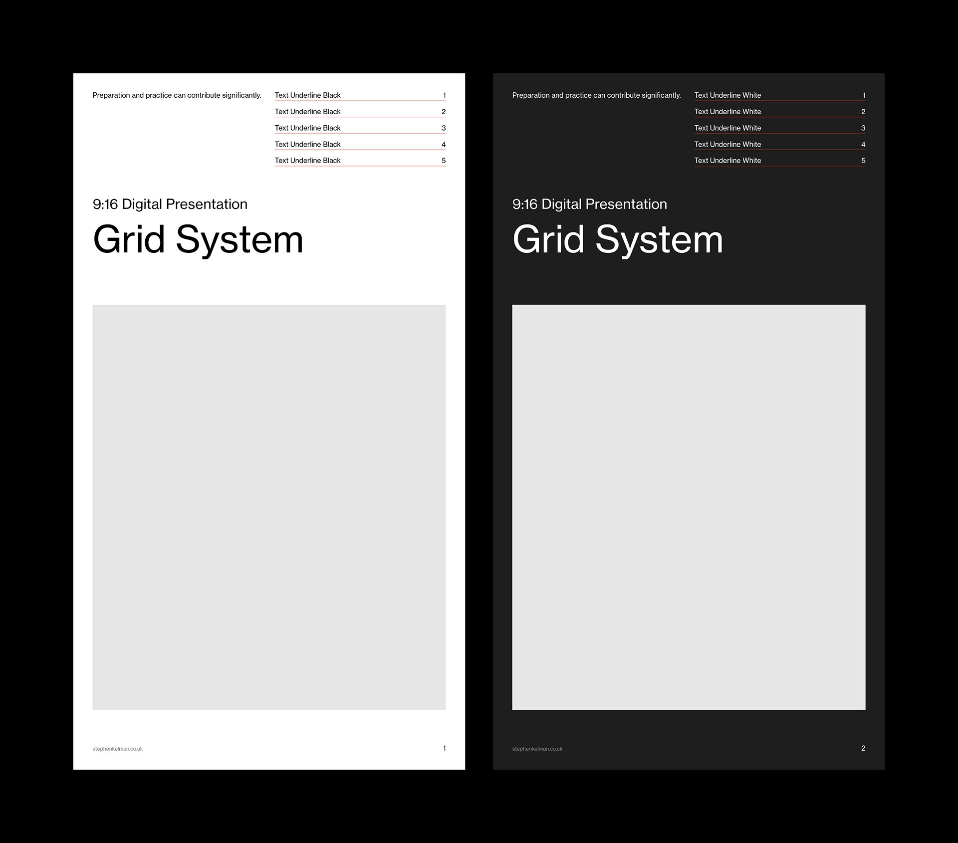 Digital Display Grid System for InDesign | Portrait