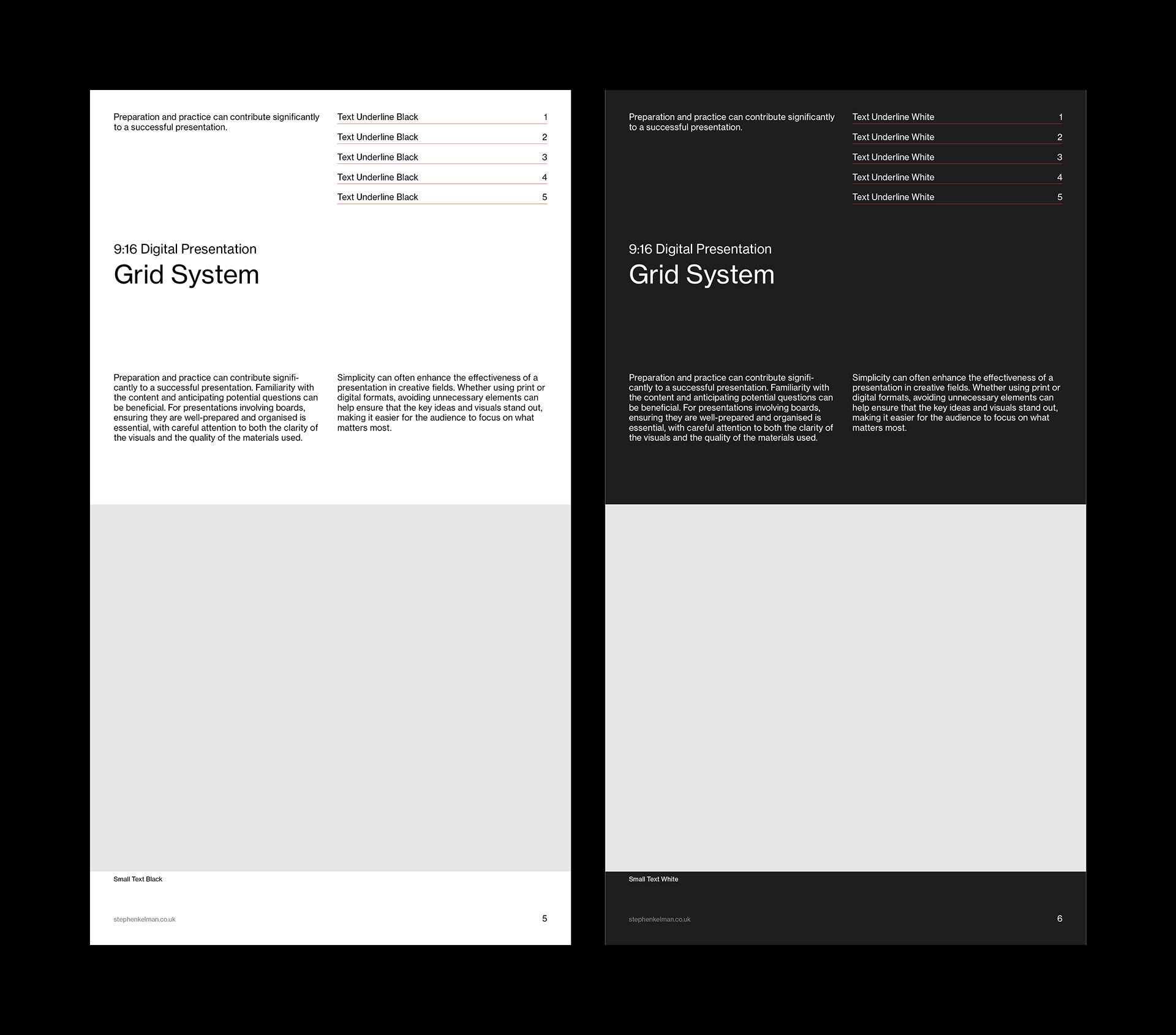 Digital Display Grid System for InDesign | Portrait