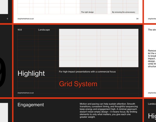 Highlight Presentation Grid System for InDesign
