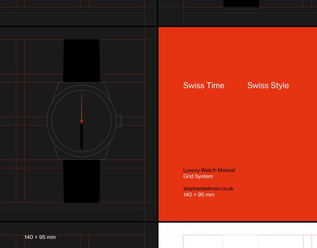 Luxury Watch Manual Grid System for InDesign
