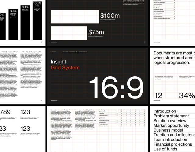 Insight Presentation Grid System for InDesign