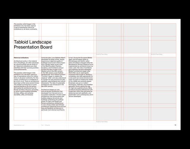 Tabloid Presentation Grid System for InDesign 2