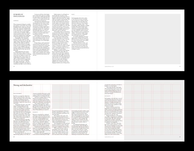 Serif Series A4 Landscape Grid System for InDesign