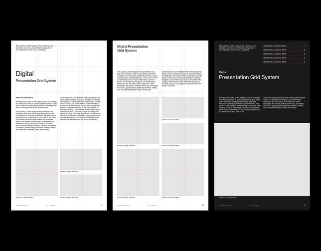 Digital Display Grid System for InDesign | Portrait