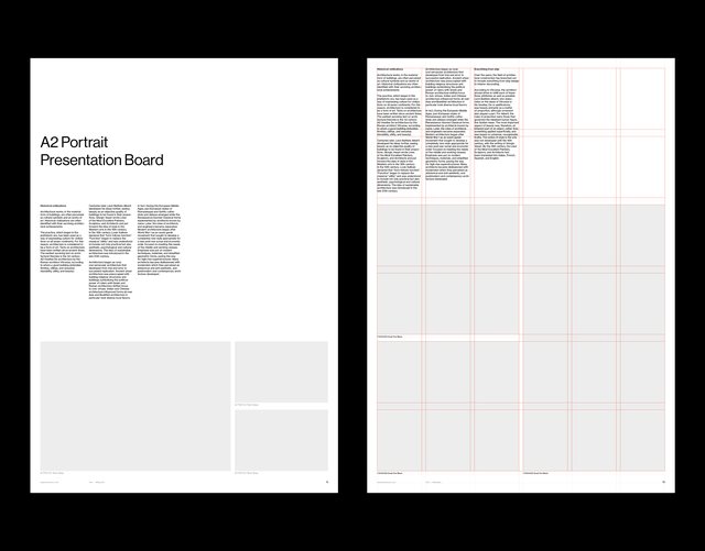 A2 Presentation Grid System for InDesign | Portrait