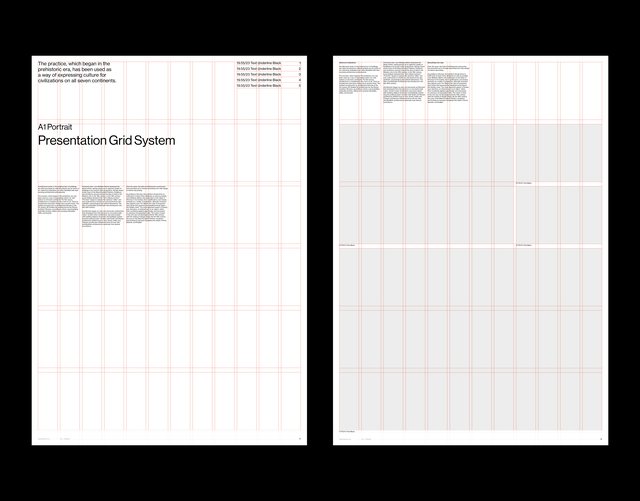 A1 Presentation Grid System for InDesign | Portrait