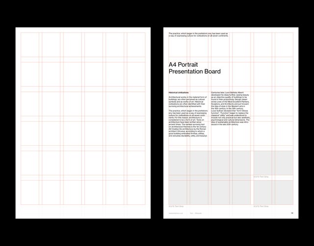 A4 Presentation Grid System for InDesign | Portrait