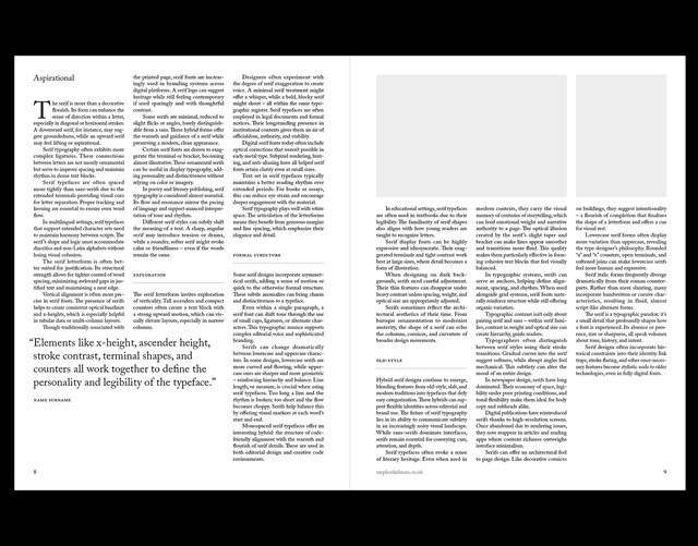 Serif Series US Letter Grid System for InDesign
