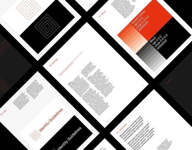 Brand Identity Guidelines Grid System – A4 Portrait