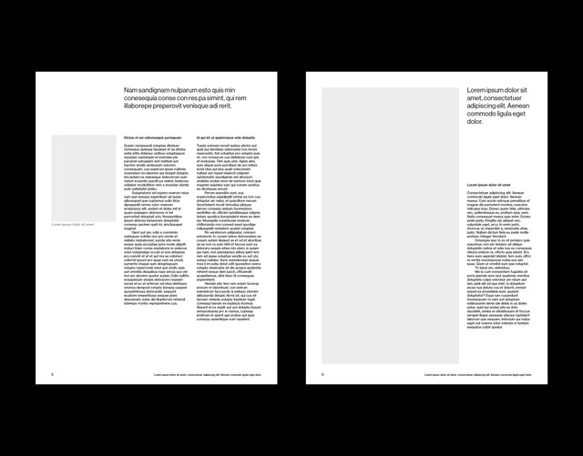 US Letter White Paper Grid System for InDesign