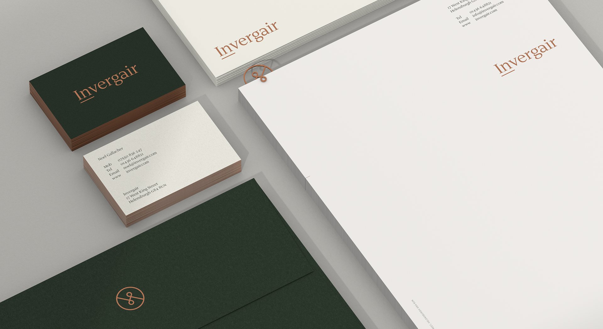 Invergair stationery