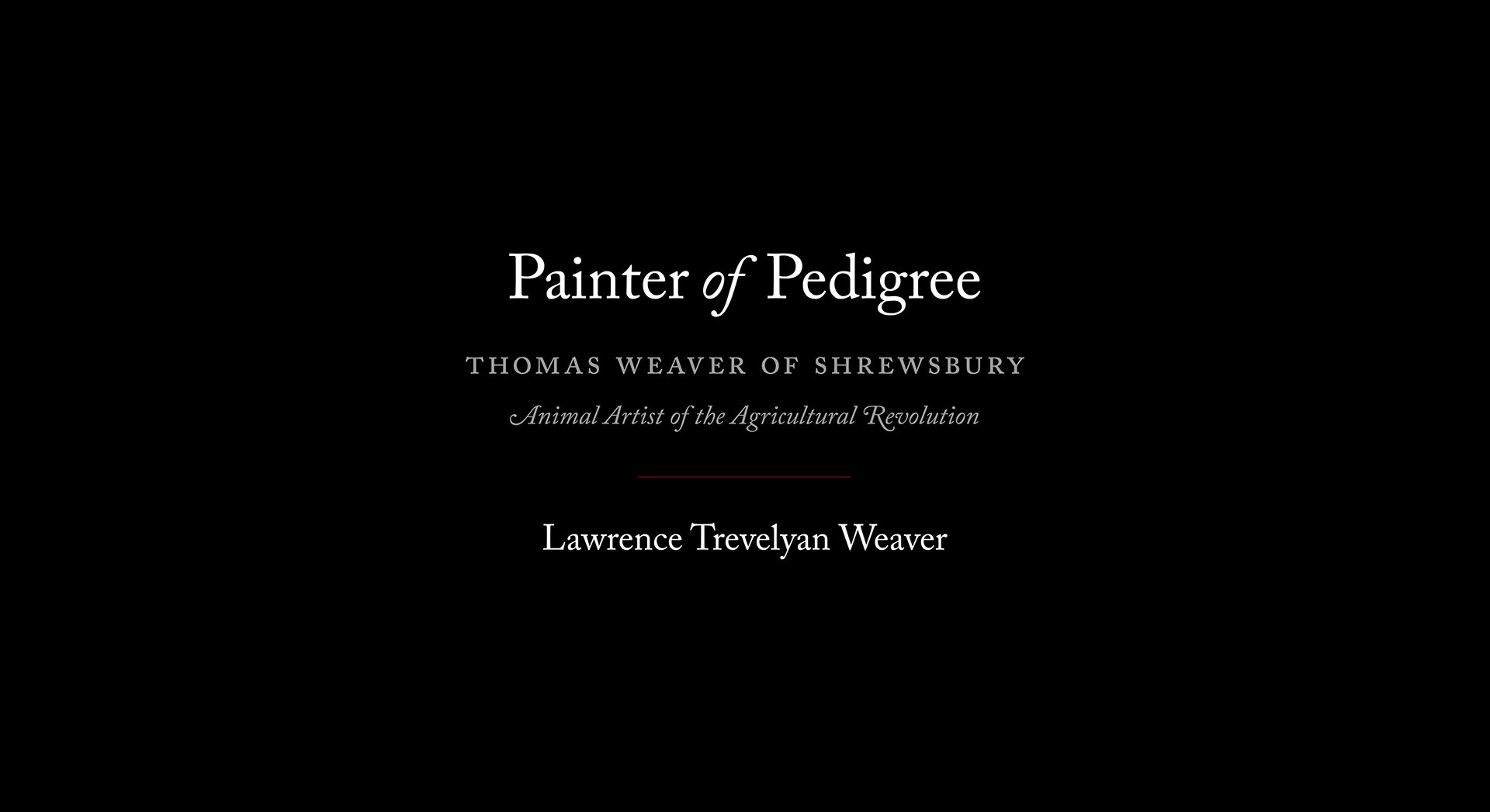 Painter of Pedigree title