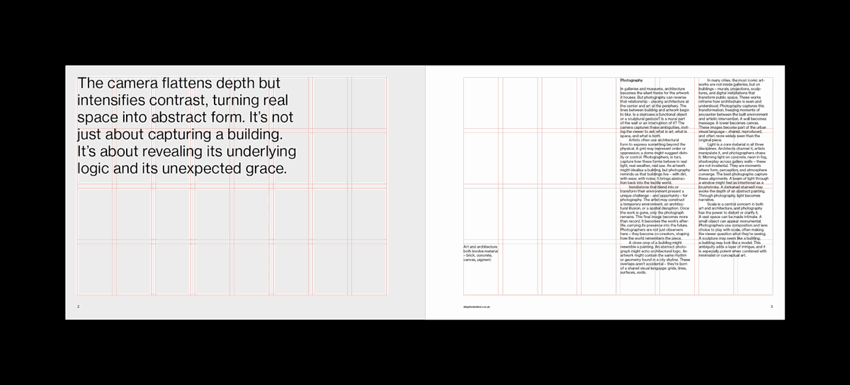 A4 Landscape Portfolio Grid System for InDesign