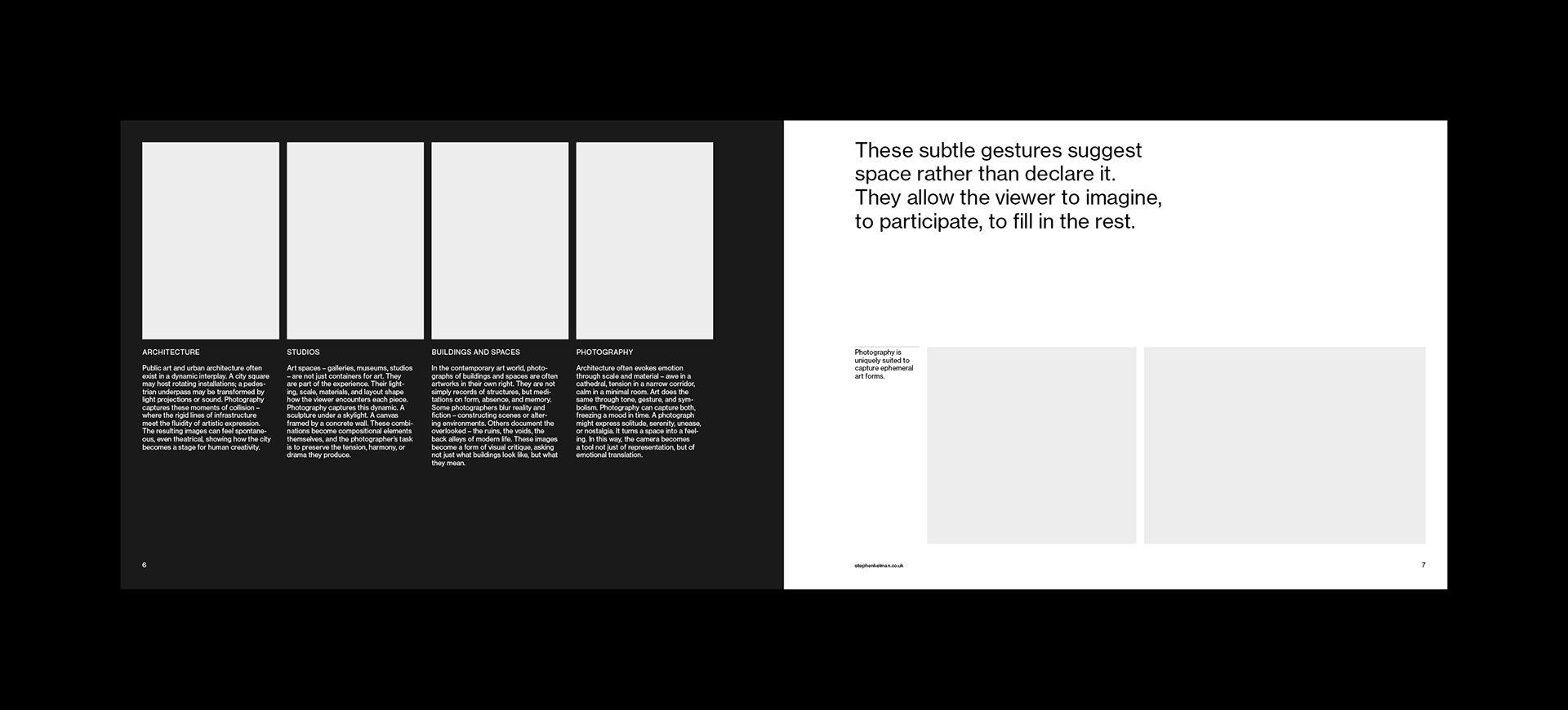 A4 Landscape Portfolio Grid System for InDesign