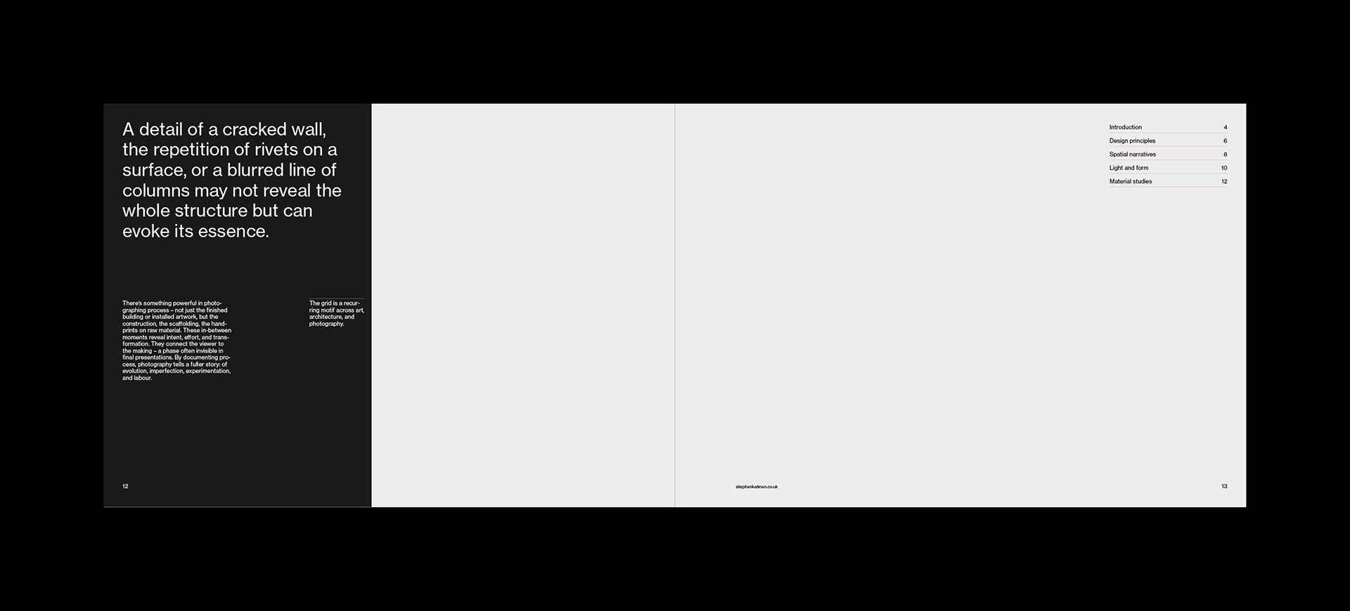 A4 Landscape Portfolio Grid System for InDesign