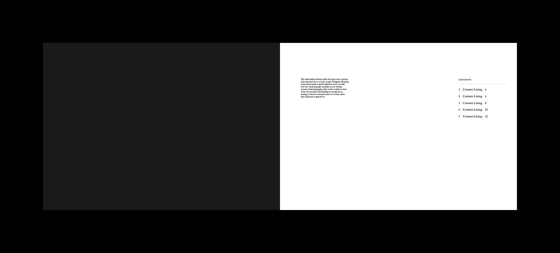 Serif Series A4 Landscape Grid System for InDesign